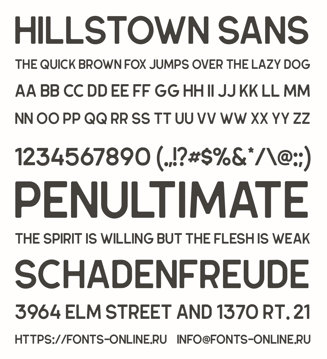 Hillstown Sans Free Font Download